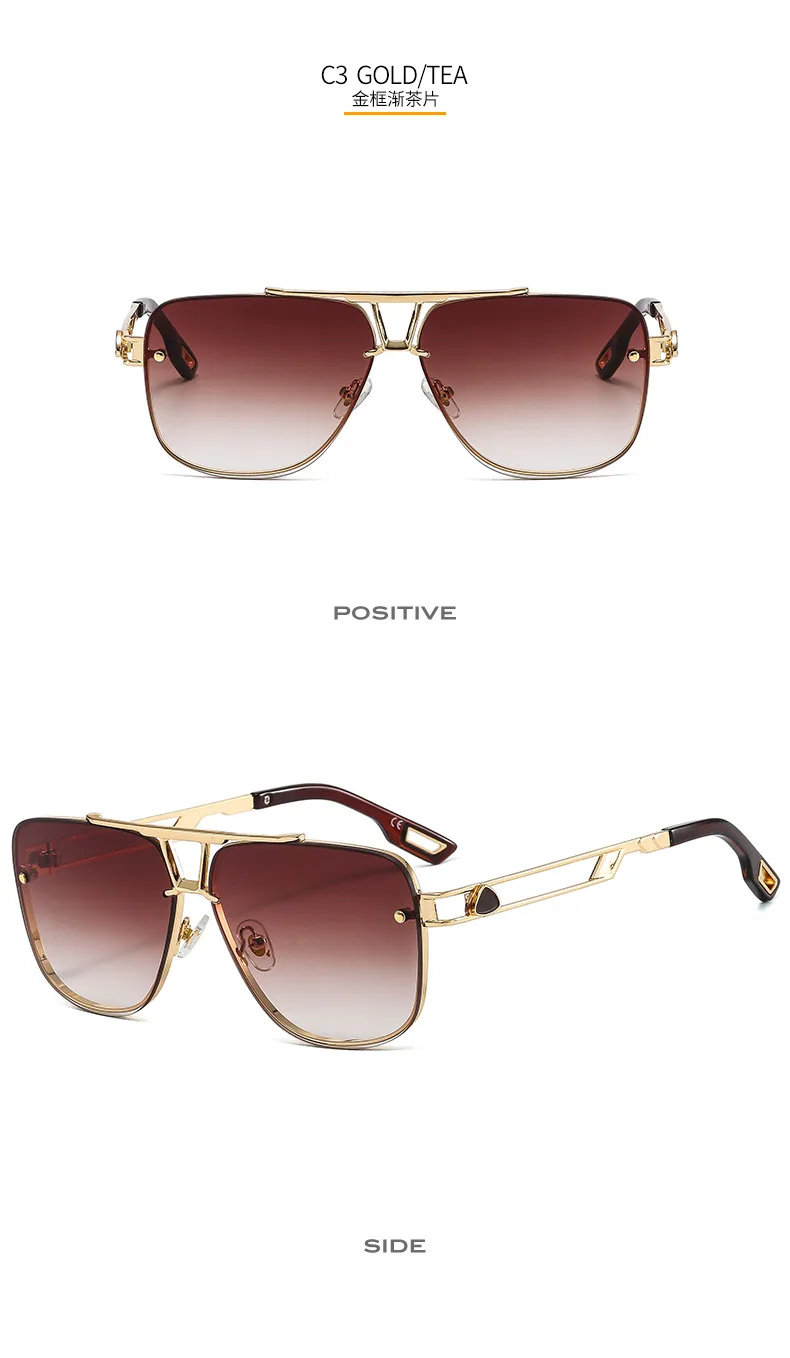 61072 Outu New Metal Popular Elements Men's Sunglasses  Fashion Internet Popular Driving Sunglasses display picture 9