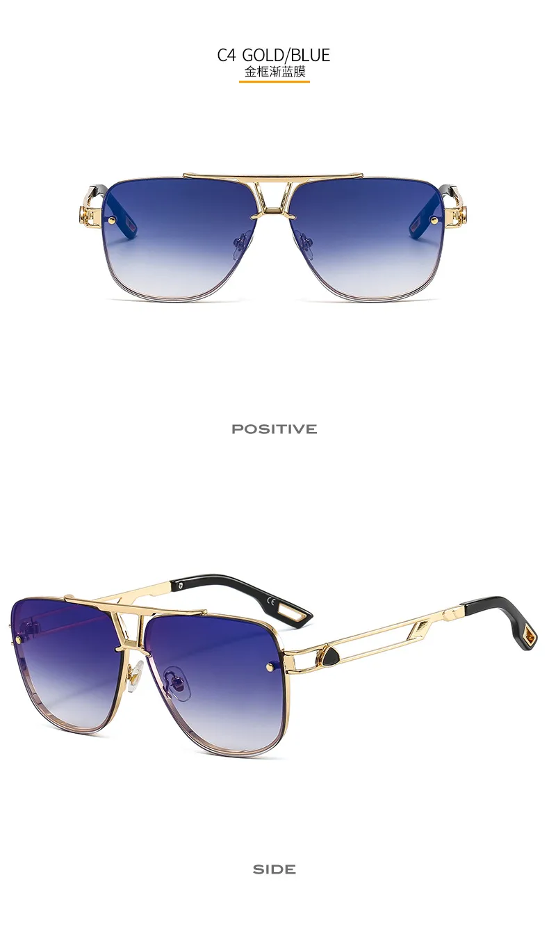 61072 Outu New Metal Popular Elements Men's Sunglasses  Fashion Internet Popular Driving Sunglasses display picture 10