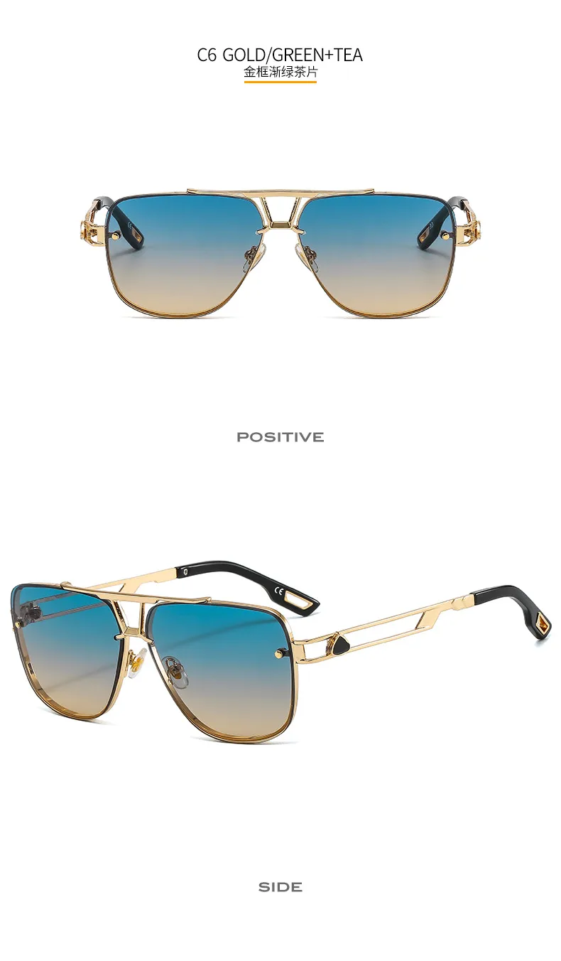 61072 Outu New Metal Popular Elements Men's Sunglasses  Fashion Internet Popular Driving Sunglasses display picture 12