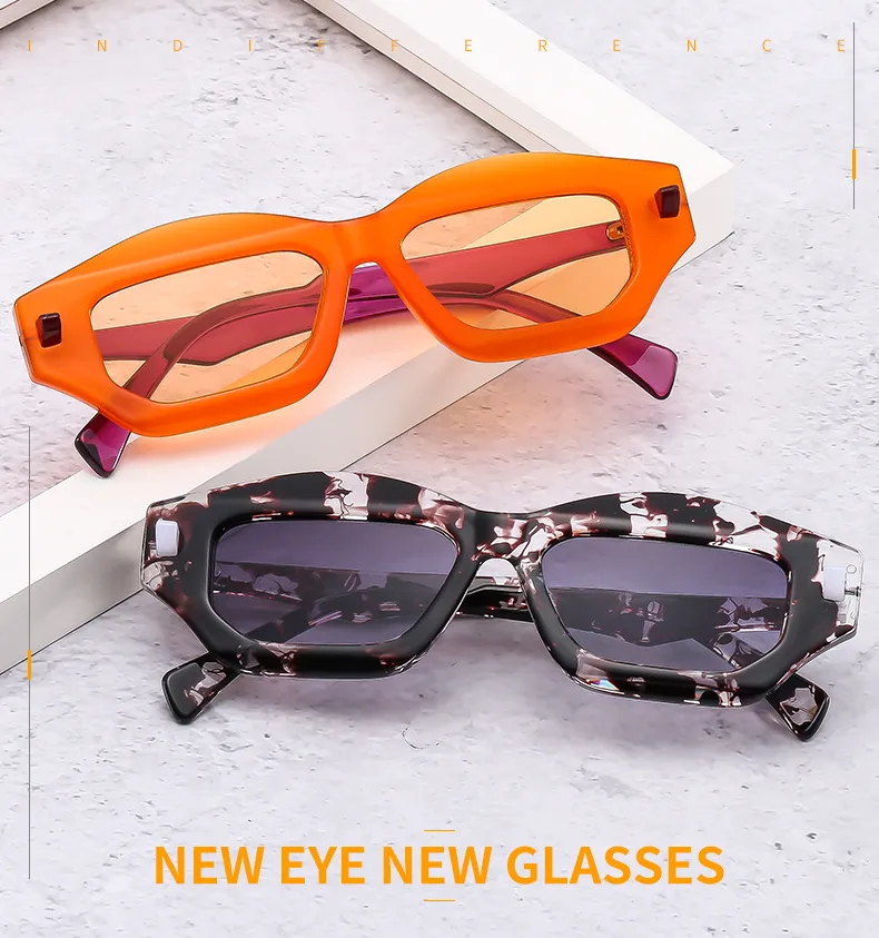 Textured Personalized Sunglasses Men And Women's All-match Fashion Casual Sunglasses   Modern Glasses 3954 display picture 1