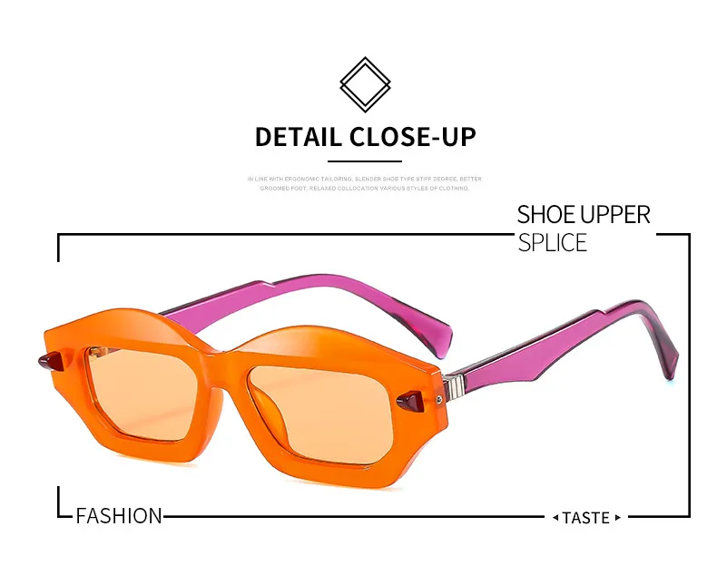 Textured Personalized Sunglasses Men And Women's All-match Fashion Casual Sunglasses   Modern Glasses 3954 display picture 2