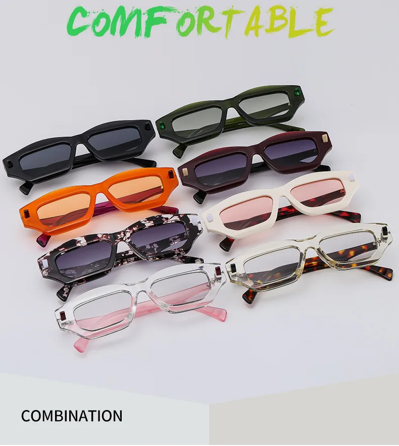 Textured Personalized Sunglasses Men And Women's All-match Fashion Casual Sunglasses   Modern Glasses 3954 display picture 3