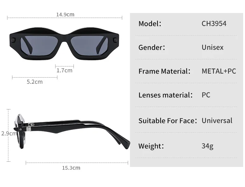 Textured Personalized Sunglasses Men And Women's All-match Fashion Casual Sunglasses   Modern Glasses 3954 display picture 4