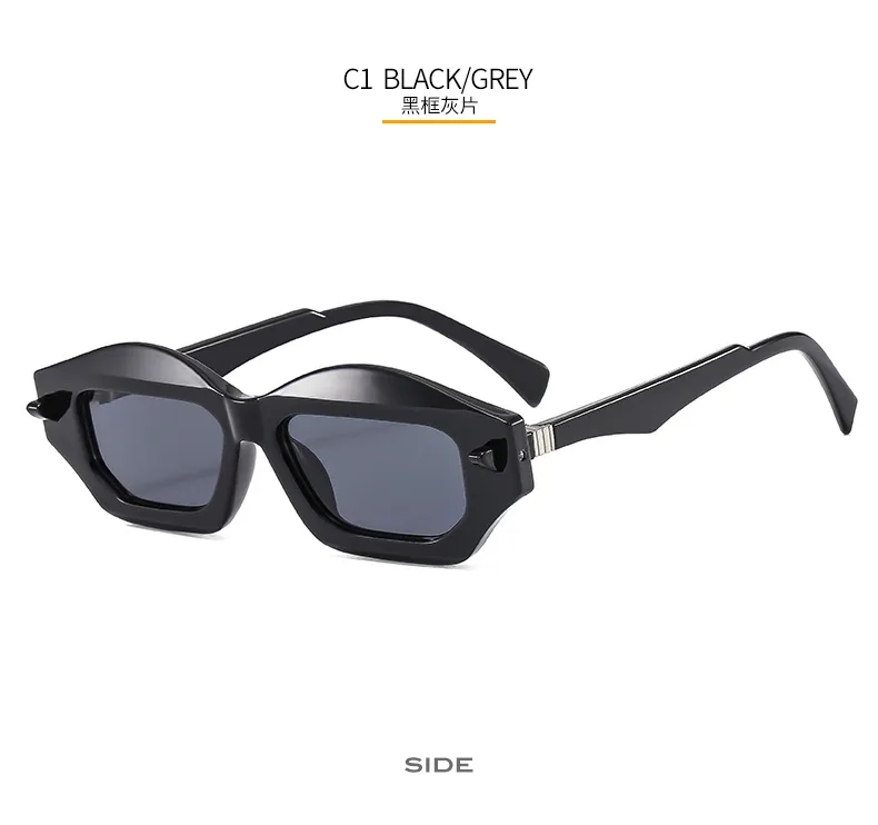 Textured Personalized Sunglasses Men And Women's All-match Fashion Casual Sunglasses   Modern Glasses 3954 display picture 6