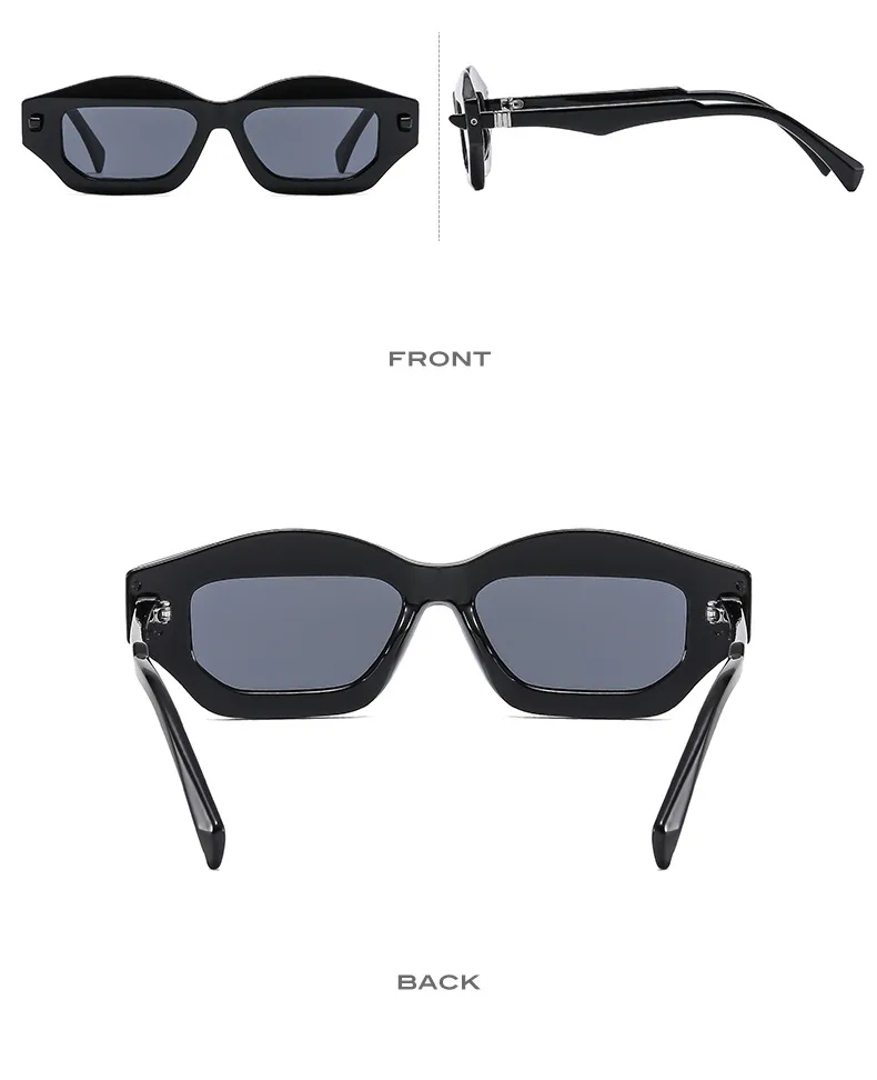 Textured Personalized Sunglasses Men And Women's All-match Fashion Casual Sunglasses   Modern Glasses 3954 display picture 7