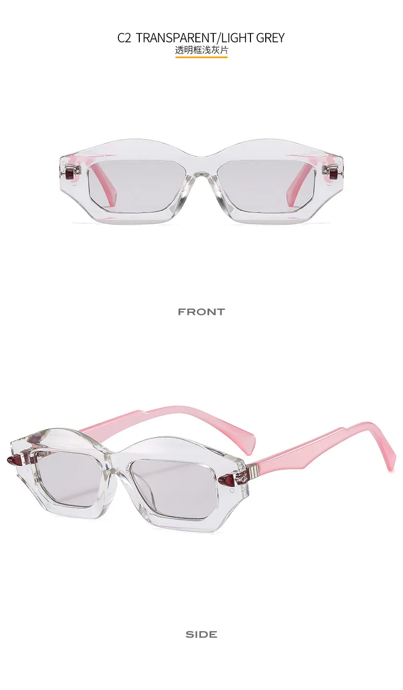 Textured Personalized Sunglasses Men And Women's All-match Fashion Casual Sunglasses   Modern Glasses 3954 display picture 8