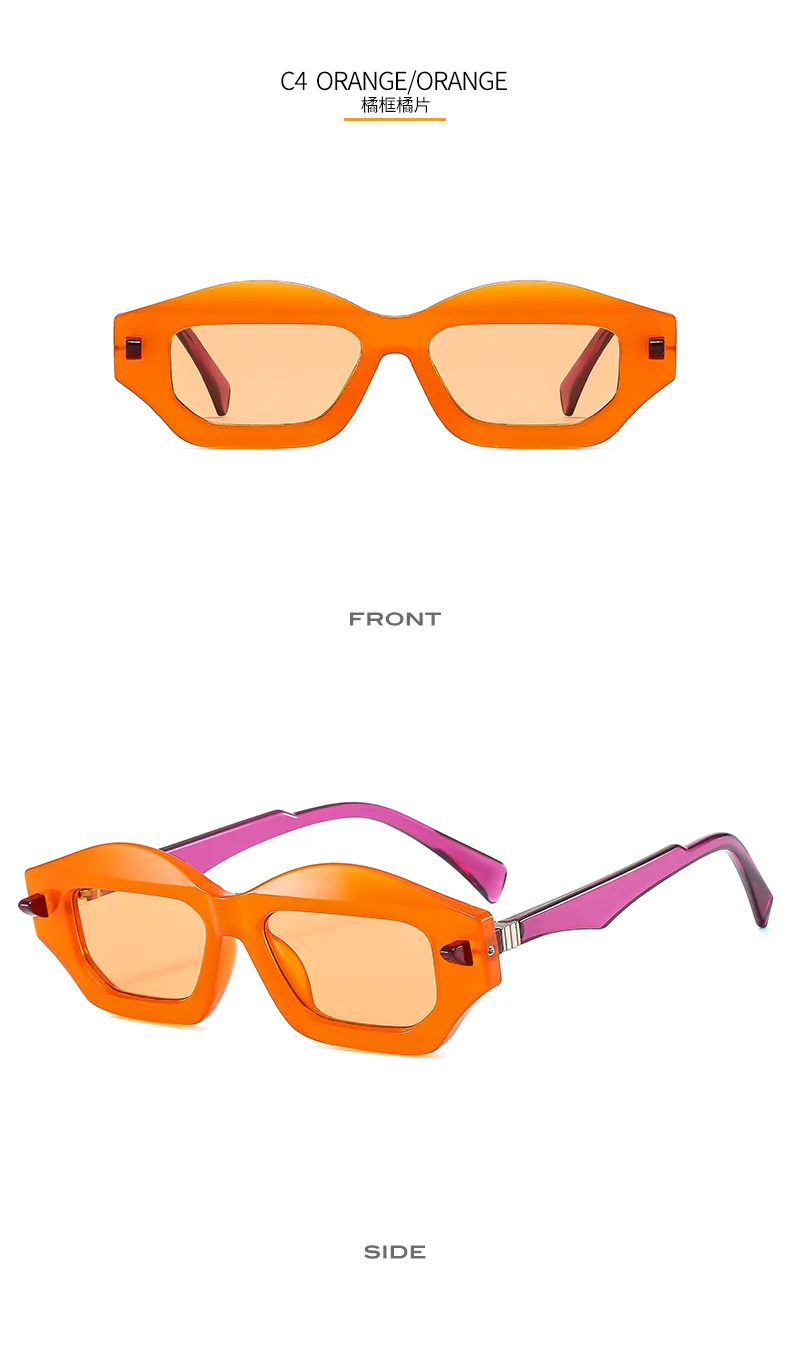 Textured Personalized Sunglasses Men And Women's All-match Fashion Casual Sunglasses   Modern Glasses 3954 display picture 10