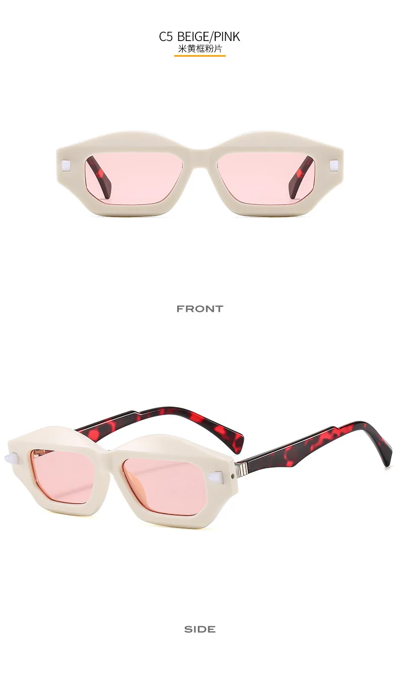 Textured Personalized Sunglasses Men And Women's All-match Fashion Casual Sunglasses   Modern Glasses 3954 display picture 11