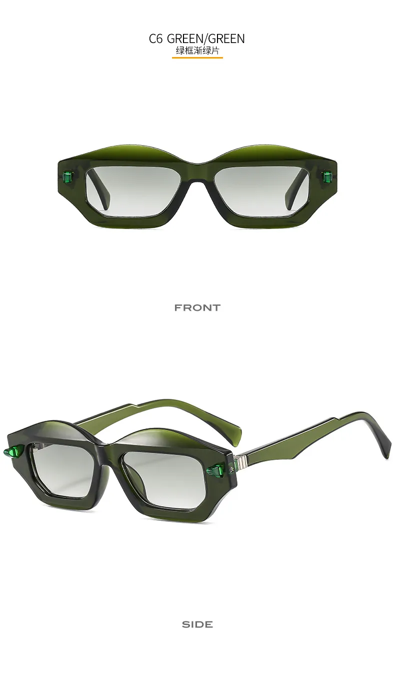 Textured Personalized Sunglasses Men And Women's All-match Fashion Casual Sunglasses   Modern Glasses 3954 display picture 12