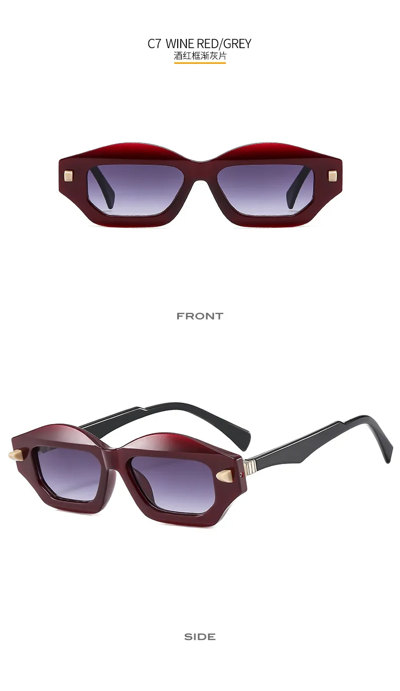 Textured Personalized Sunglasses Men And Women's All-match Fashion Casual Sunglasses   Modern Glasses 3954 display picture 13