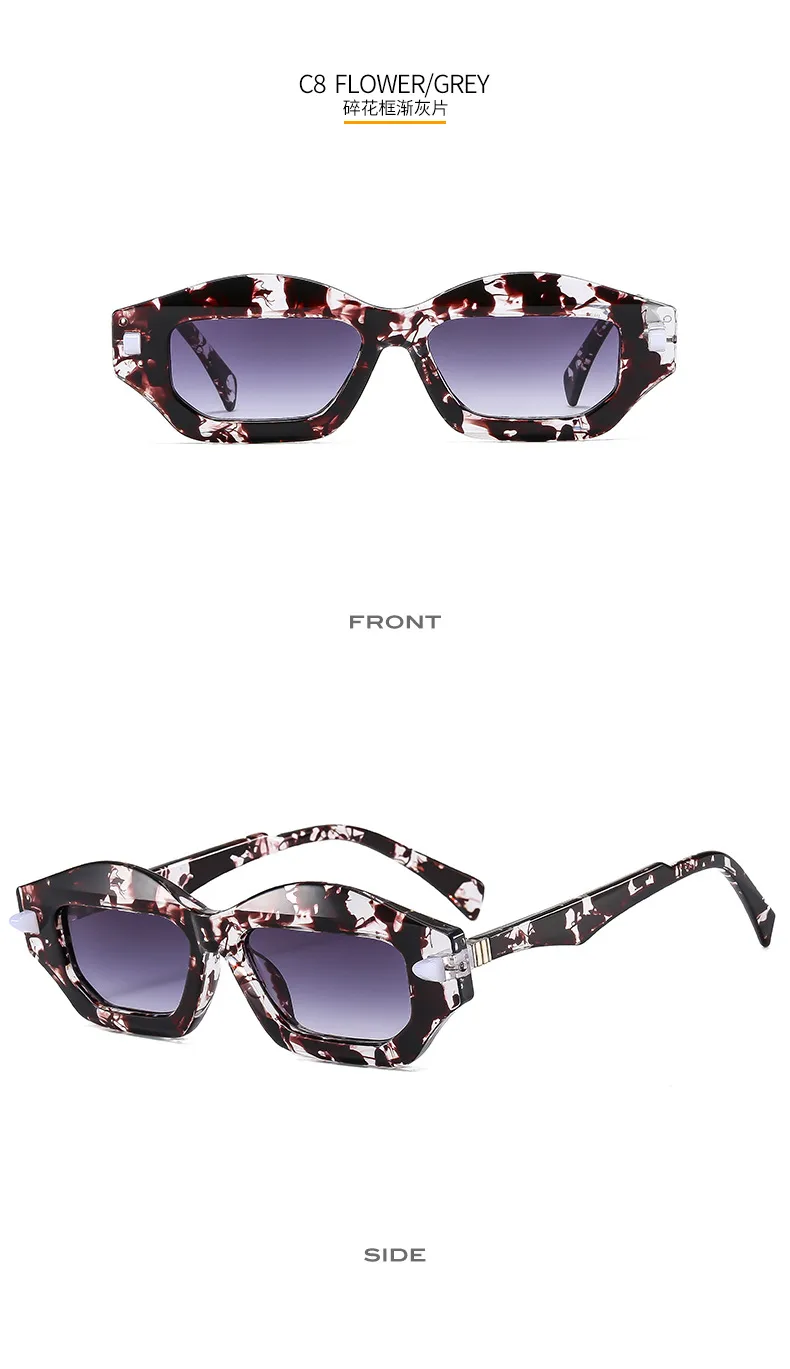 Textured Personalized Sunglasses Men And Women's All-match Fashion Casual Sunglasses   Modern Glasses 3954 display picture 14