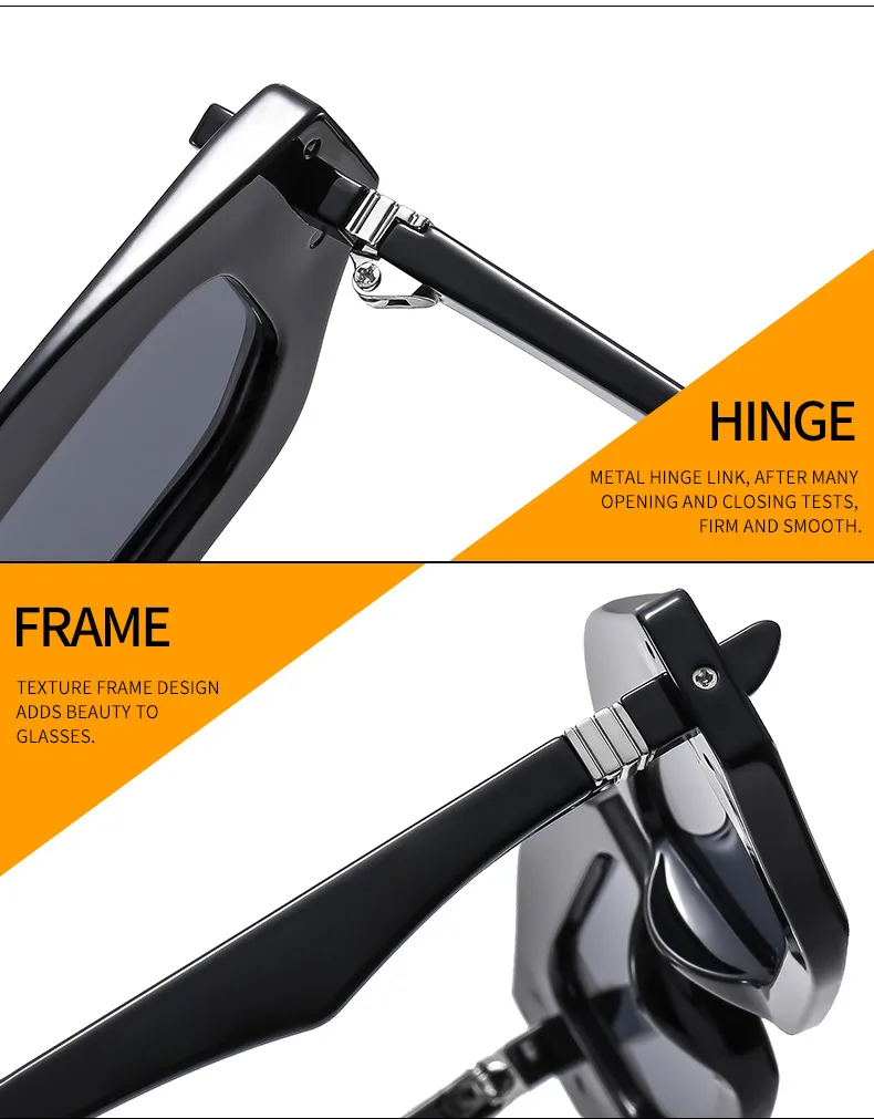 Textured Personalized Sunglasses Men And Women's All-match Fashion Casual Sunglasses   Modern Glasses 3954 display picture 15