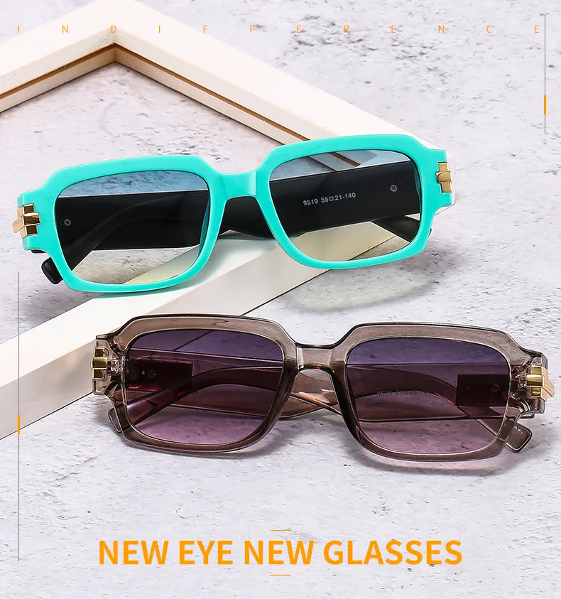 New   Street Photograph Personalized Sunglasses Artistic Retro Small Frame Men's And Women's Modern Sunglasses 9519 display picture 1