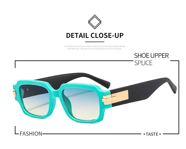 New   Street Photograph Personalized Sunglasses Artistic Retro Small Frame Men's And Women's Modern Sunglasses 9519 display picture 2