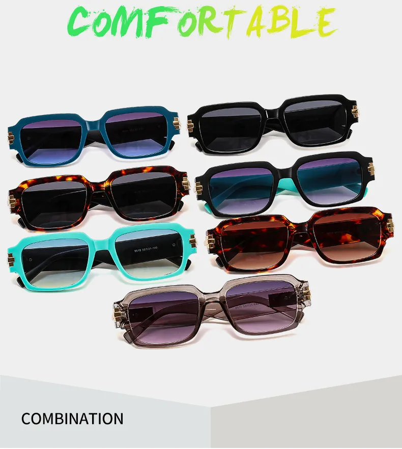 New   Street Photograph Personalized Sunglasses Artistic Retro Small Frame Men's And Women's Modern Sunglasses 9519 display picture 3