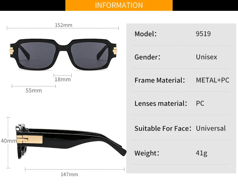 New   Street Photograph Personalized Sunglasses Artistic Retro Small Frame Men's And Women's Modern Sunglasses 9519 display picture 4