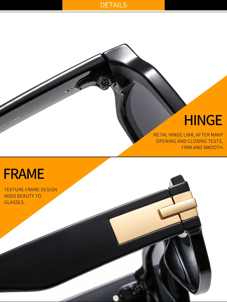 New   Street Photograph Personalized Sunglasses Artistic Retro Small Frame Men's And Women's Modern Sunglasses 9519 display picture 14
