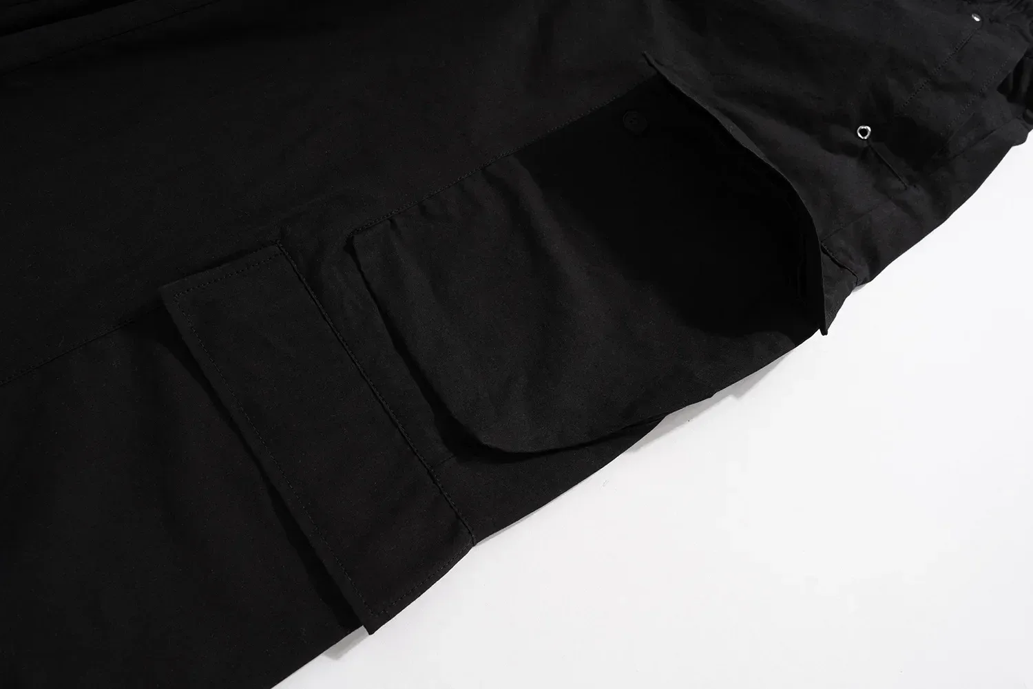 Jiayiku Fashion Brand Chic American Street RO Style Wide Leg Overalls Men's New Multi-pocket Design Loose Flared Pants display picture 9