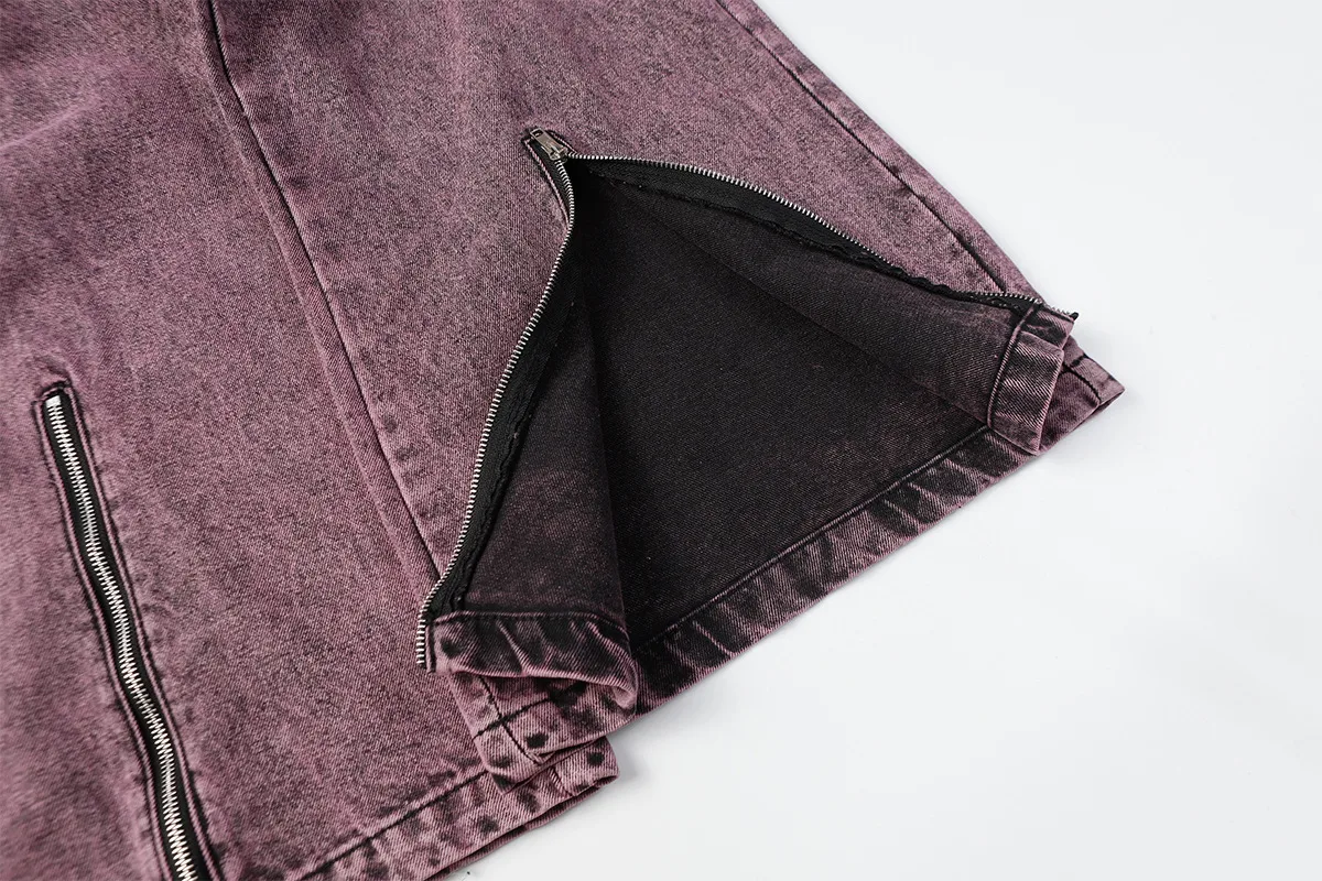 Jiayiku Men's Wear ∠ American-style High Street Trendy Cordwork Jeans Loose Straight Multi-pocket Zipper Casual Pants display picture 34