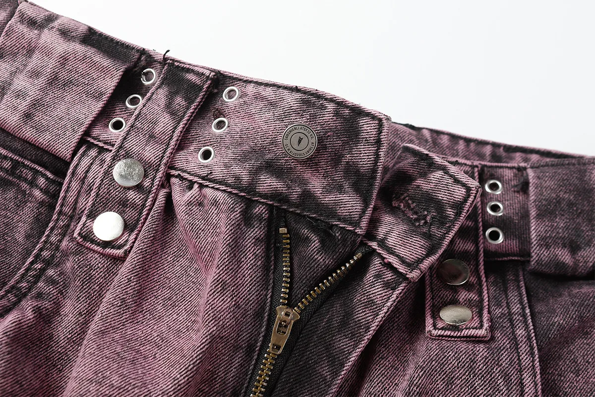 Jiayiku Men's Wear ∠ American-style High Street Trendy Cordwork Jeans Loose Straight Multi-pocket Zipper Casual Pants display picture 37