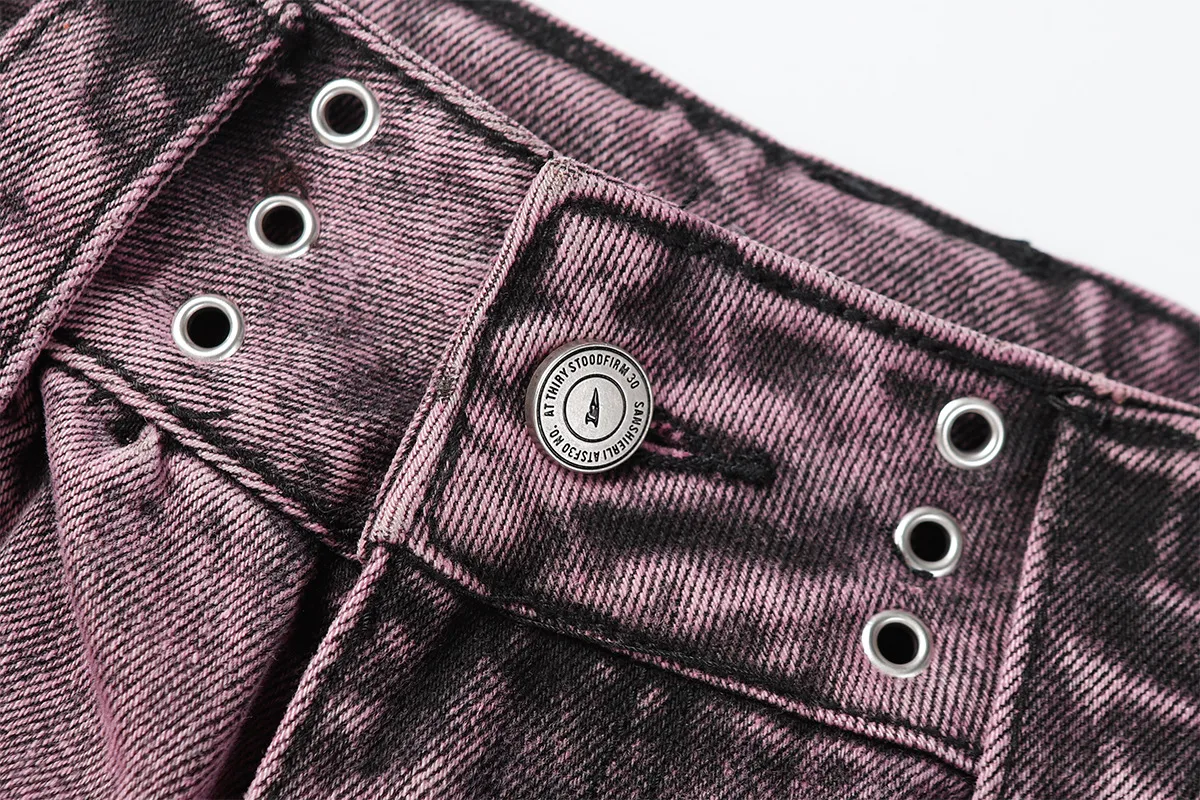 Jiayiku Men's Wear ∠ American-style High Street Trendy Cordwork Jeans Loose Straight Multi-pocket Zipper Casual Pants display picture 38