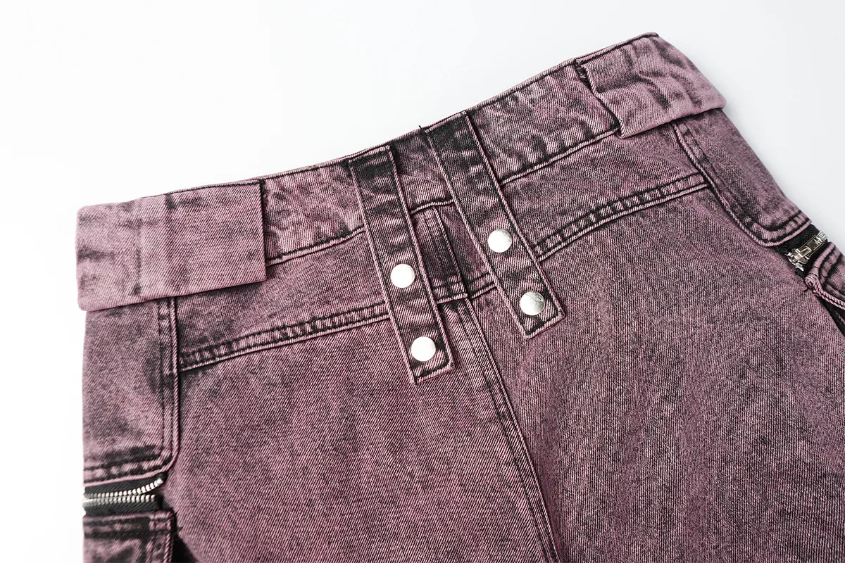 Jiayiku Men's Wear ∠ American-style High Street Trendy Cordwork Jeans Loose Straight Multi-pocket Zipper Casual Pants display picture 39
