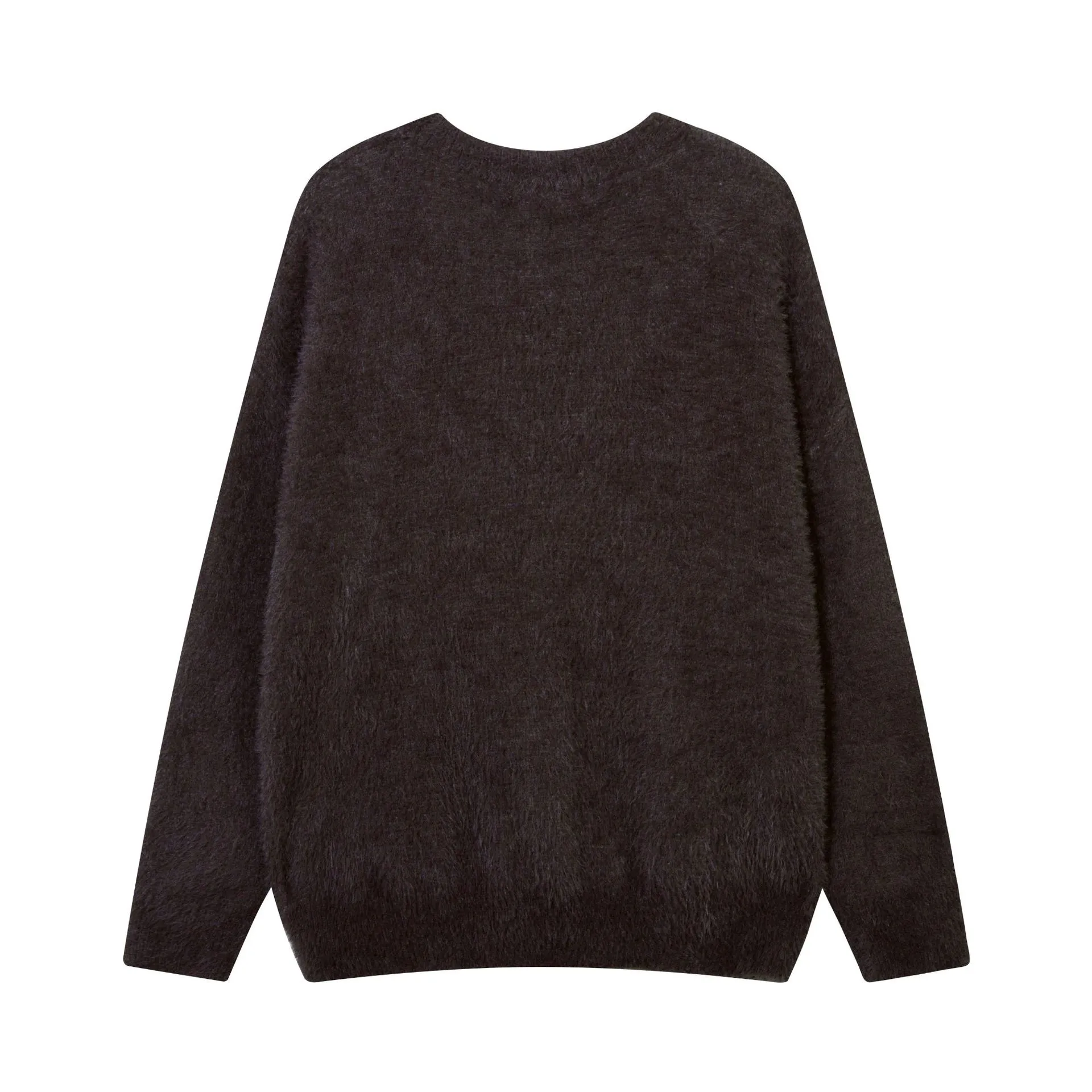 Jiayiku Men's Clothing Vintage American Style Vintage Deer Plush Thickened Sweater New Retro Jacquard Round Neck Bottoming Sweater display picture 6