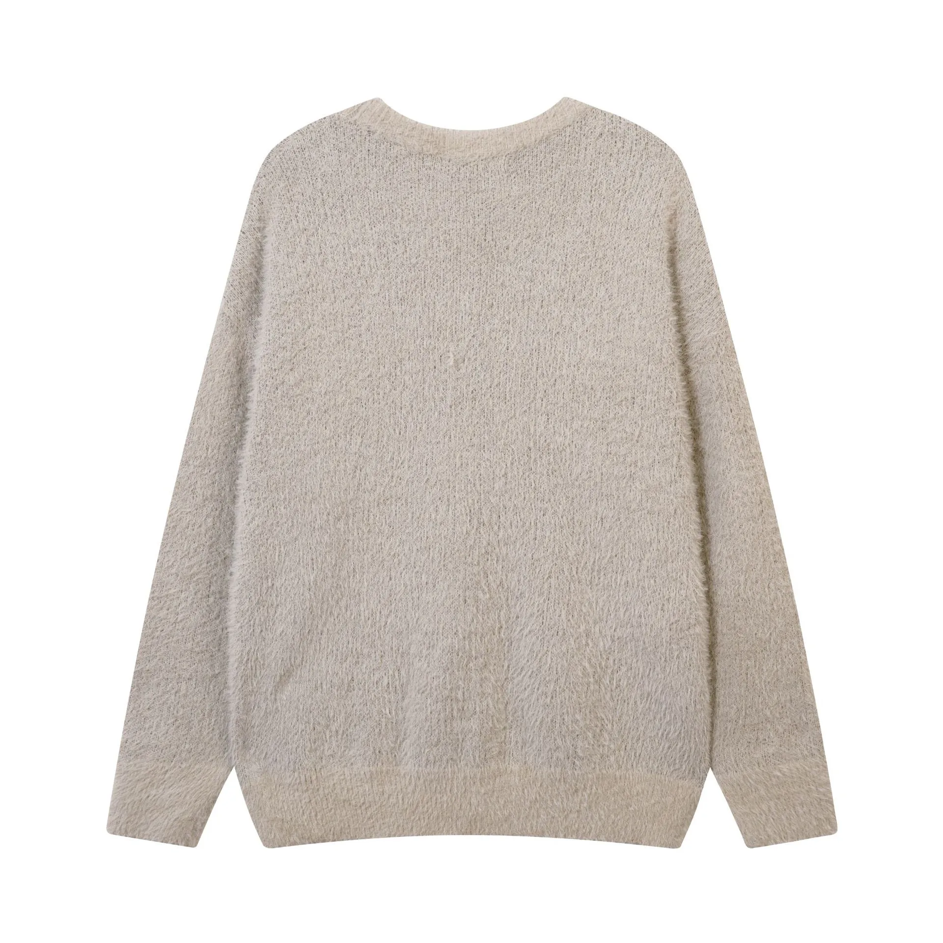 Jiayiku Men's Clothing Vintage American Style Vintage Deer Plush Thickened Sweater New Retro Jacquard Round Neck Bottoming Sweater display picture 8