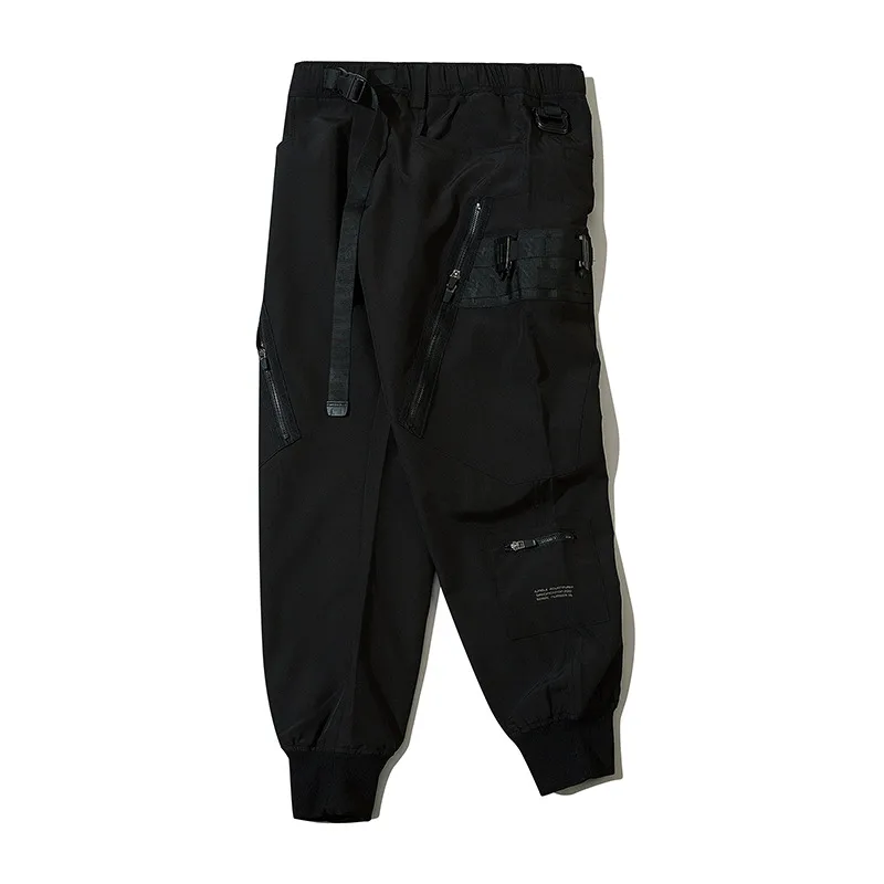 Jiayiku Men's Clothing Chinese Fashion Functional Style Overalls Dark Series Concealer Tactical Multi-pocket Ankle-tied Casual Pants display picture 16