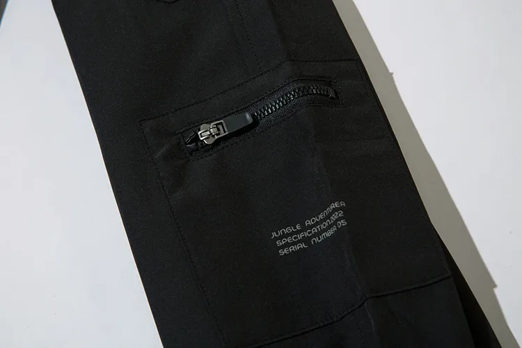 Jiayiku Men's Clothing Chinese Fashion Functional Style Overalls Dark Series Concealer Tactical Multi-pocket Ankle-tied Casual Pants display picture 29
