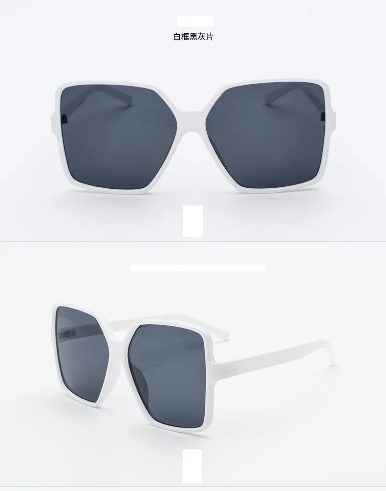 Women's Sunglasses Fashionable Summer Anti-Uv Sunglasses Large Frame Street Photography Sunglasses J1932 display picture 8