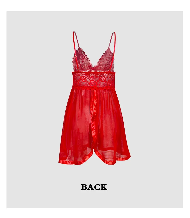 New   Sexy Lace Strap Mesh Nightdress Underwear Home Clothes Pajamas Source Wholesale 728 display picture 8
