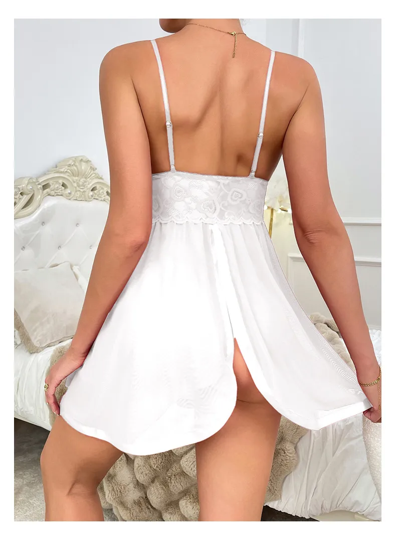 New   Sexy Lace Strap Mesh Nightdress Underwear Home Clothes Pajamas Source Wholesale 728 display picture 17