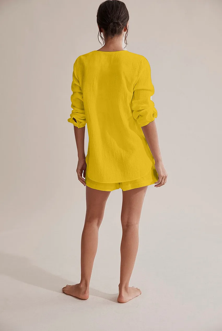 Women's Cotton Pajamas Europe And The United States,  Europe And The United States Pajamas Cotton Summer, Women's Summer Pajamas Cotton Gauze display picture 10