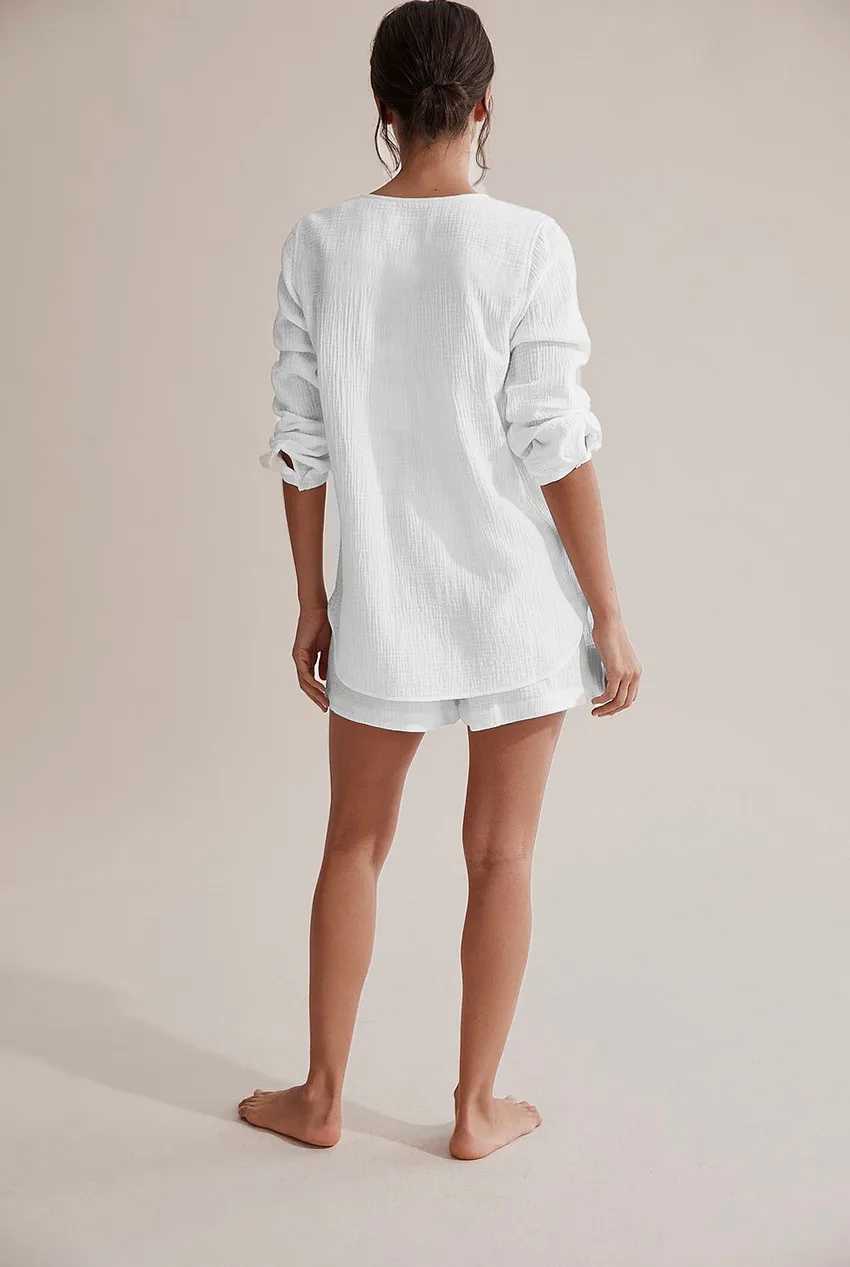 Women's Cotton Pajamas Europe And The United States,  Europe And The United States Pajamas Cotton Summer, Women's Summer Pajamas Cotton Gauze display picture 15