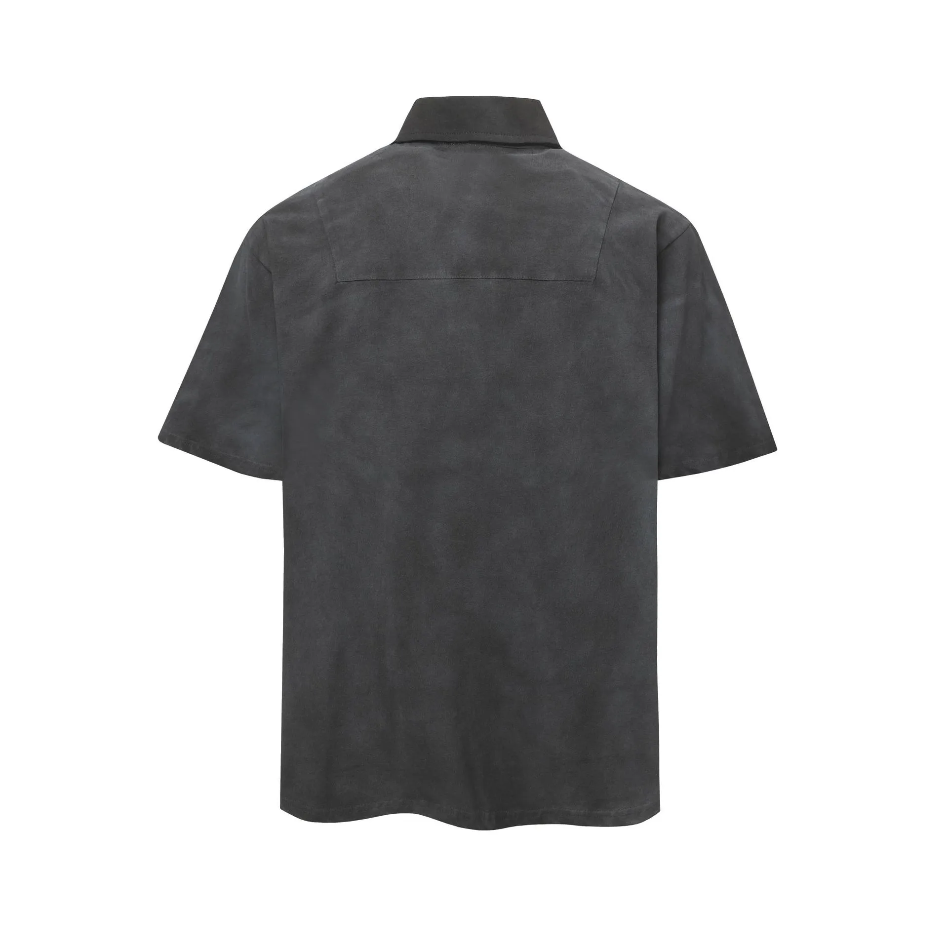Jiayiku Men's  Summer Short Sleeve American Style Jersey Sports Shirt Wasteland Style Dirty Dyed Washed display picture 6