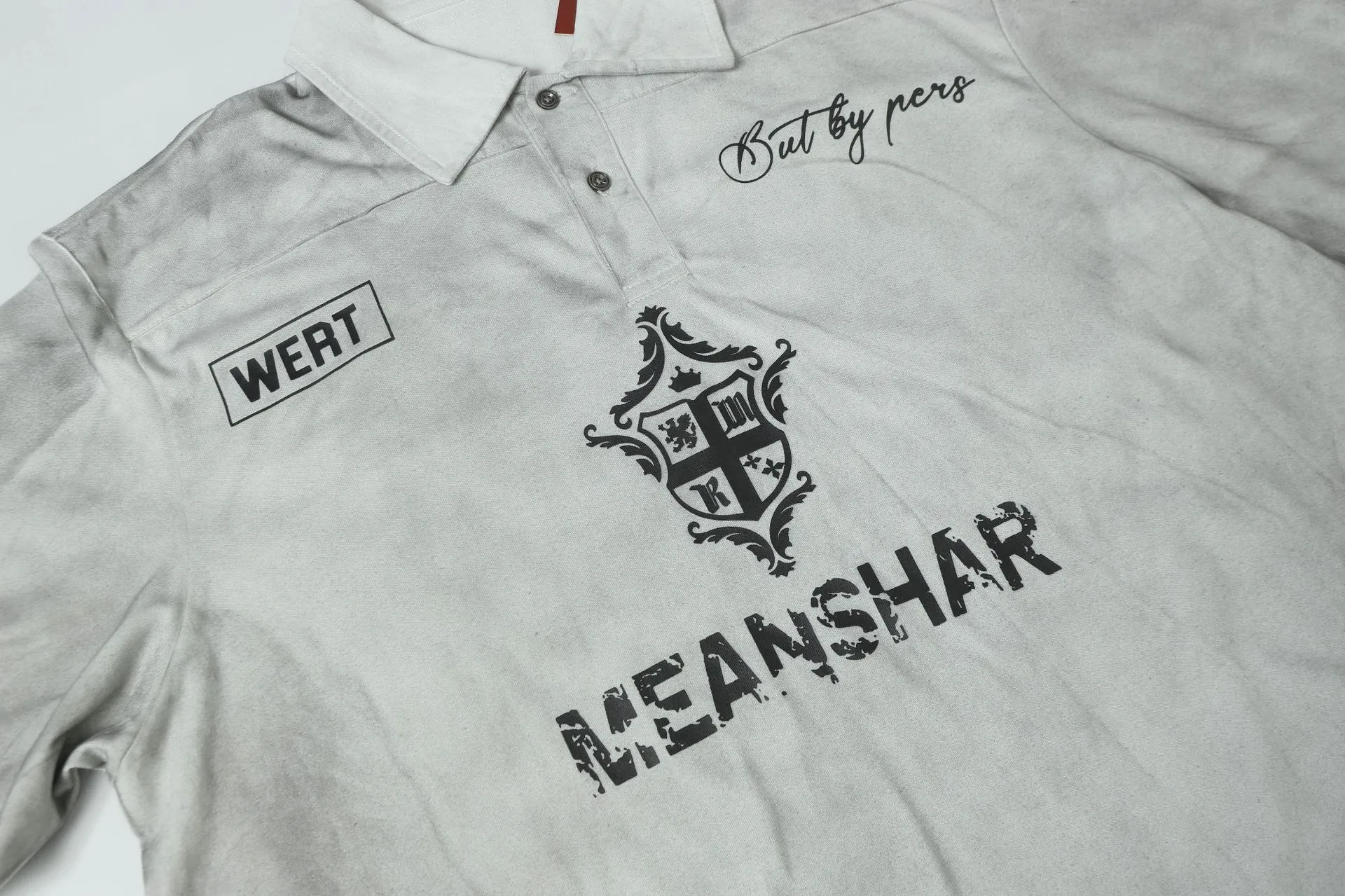 Jiayiku Men's  Summer Short Sleeve American Style Jersey Sports Shirt Wasteland Style Dirty Dyed Washed display picture 8