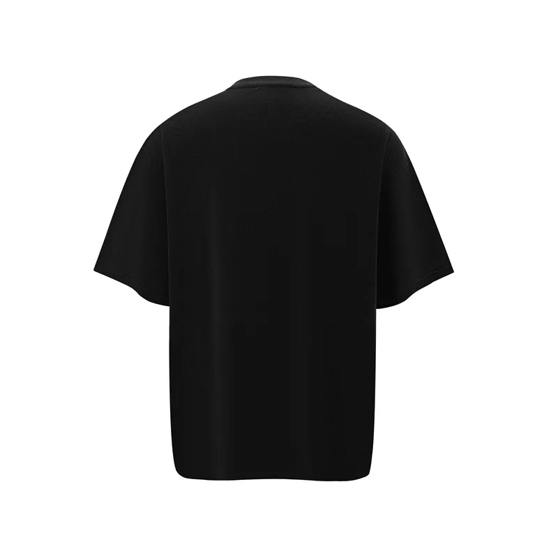 Jiayiku Men's  Summer American Street Fashion Brand Washed Tee Cultural Shirt Dark Character T-Shirt Short Sleeve display picture 6