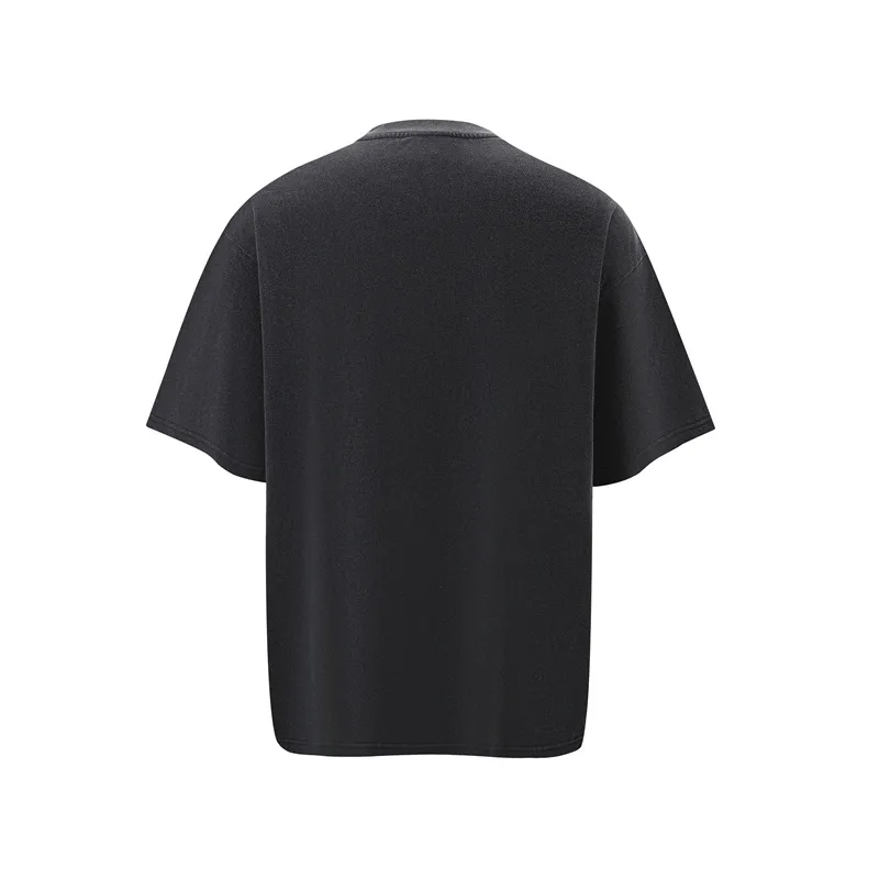 Jiayiku Men's  Summer American Street Fashion Brand Washed Tee Cultural Shirt Dark Character T-Shirt Short Sleeve display picture 4