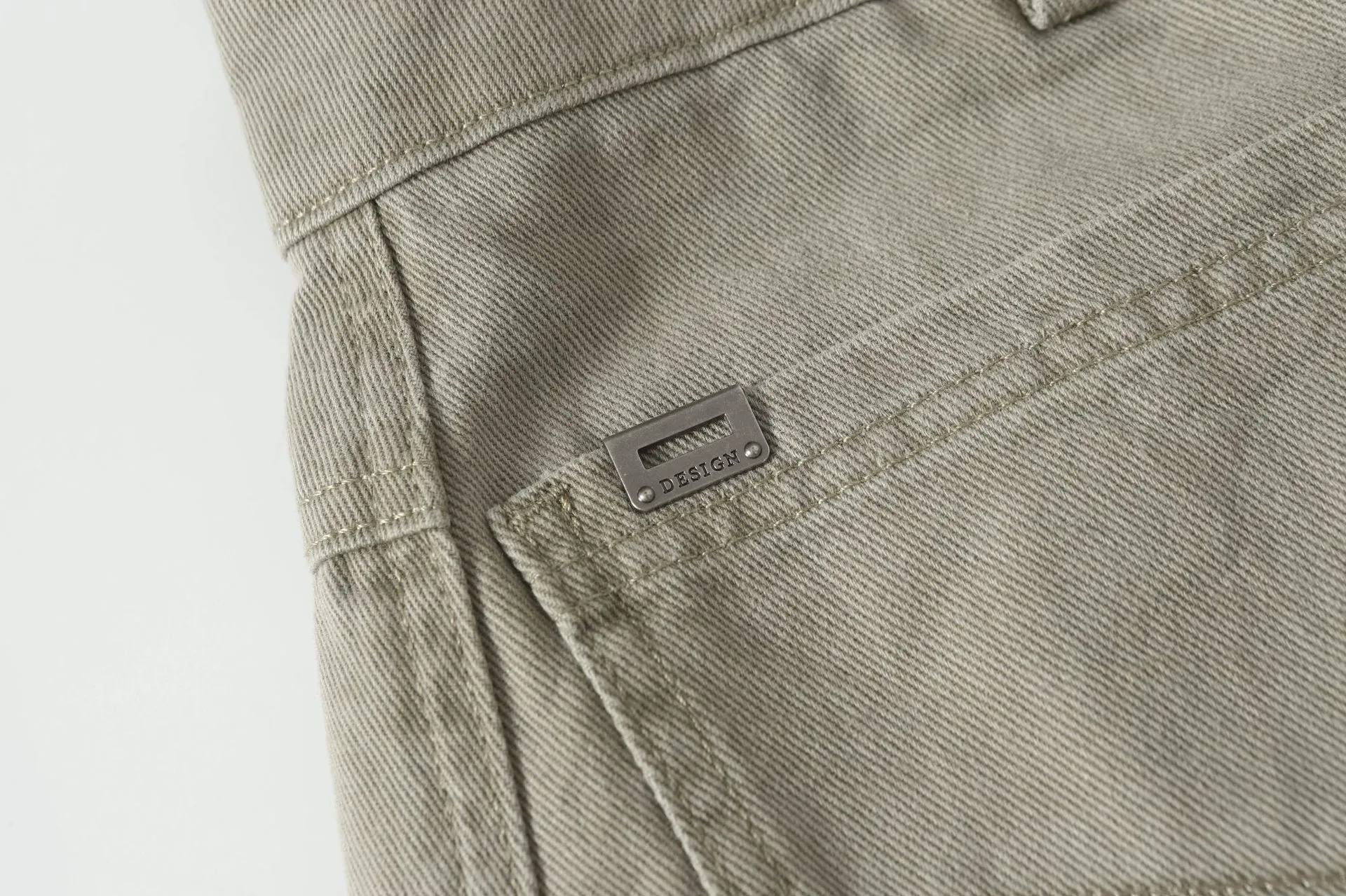 Jiayiku Men's  American Retro Washed Personalized Cleanfit Casual Pants Straight Loose Wide-Leg Pants display picture 12