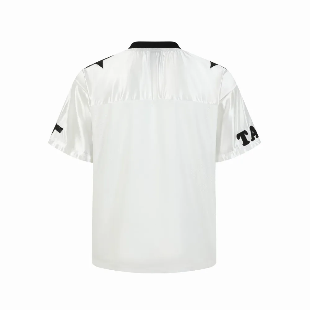 Jiayiku  Summer Short-Sleeved Leopard Print American Jersey Loose Hiphop Quick-Drying Mesh Sports T-Shirt For Men And Women display picture 4