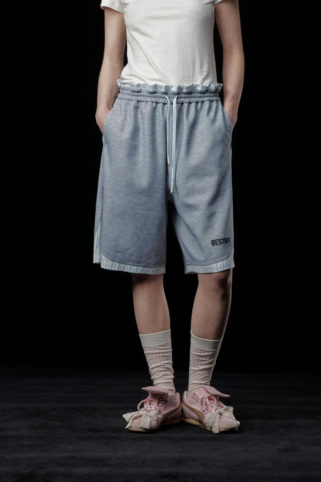 Jiayiku Trendy Brand  New American Retro Trendy Brand Color Matching Suit Shorts Straight Loose Sports Pants For Men And Women display picture 4