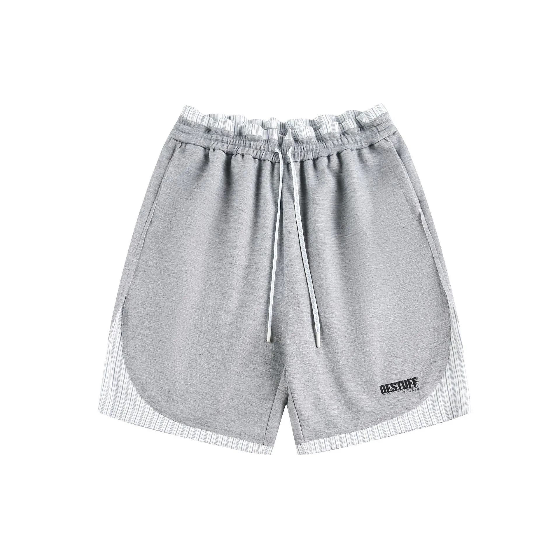 Jiayiku Trendy Brand  New American Retro Trendy Brand Color Matching Suit Shorts Straight Loose Sports Pants For Men And Women display picture 9