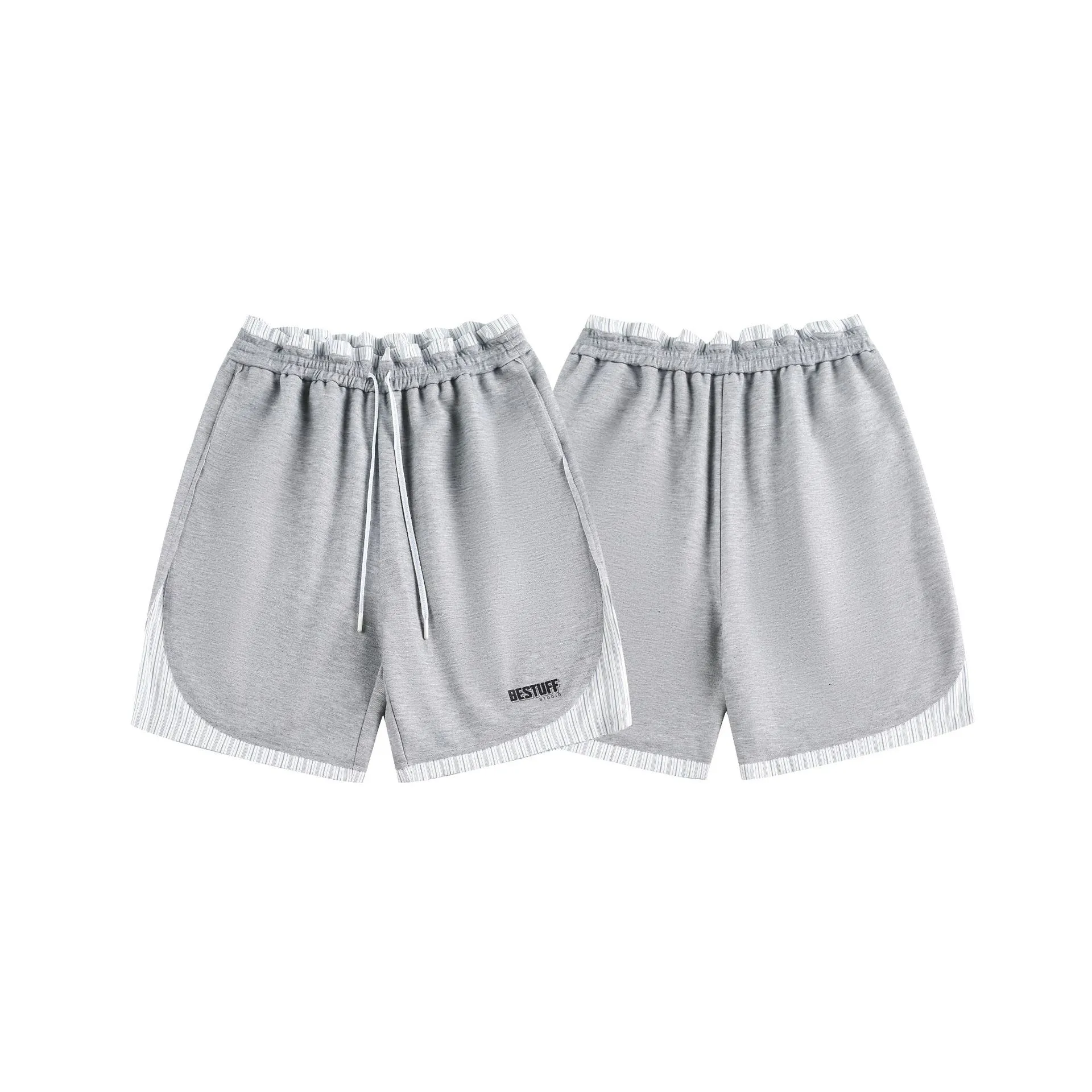 Jiayiku Trendy Brand  New American Retro Trendy Brand Color Matching Suit Shorts Straight Loose Sports Pants For Men And Women display picture 11