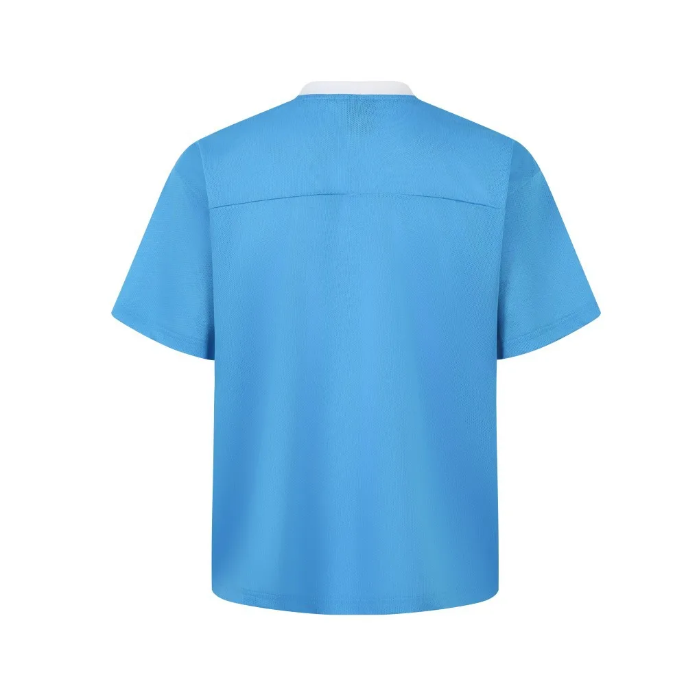 Jiayiku  Summer T-Shirt Short-Sleeved American Jersey Loose Hiphop Quick-Drying Sweatshirt Mesh T-Shirt For Men And Women display picture 4