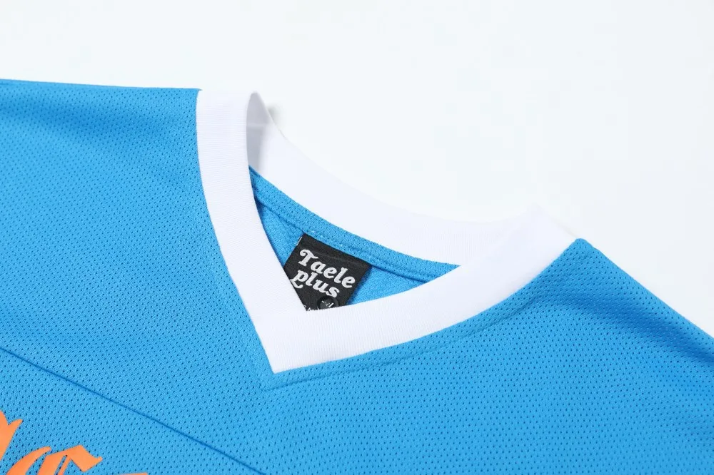 Jiayiku  Summer T-Shirt Short-Sleeved American Jersey Loose Hiphop Quick-Drying Sweatshirt Mesh T-Shirt For Men And Women display picture 10