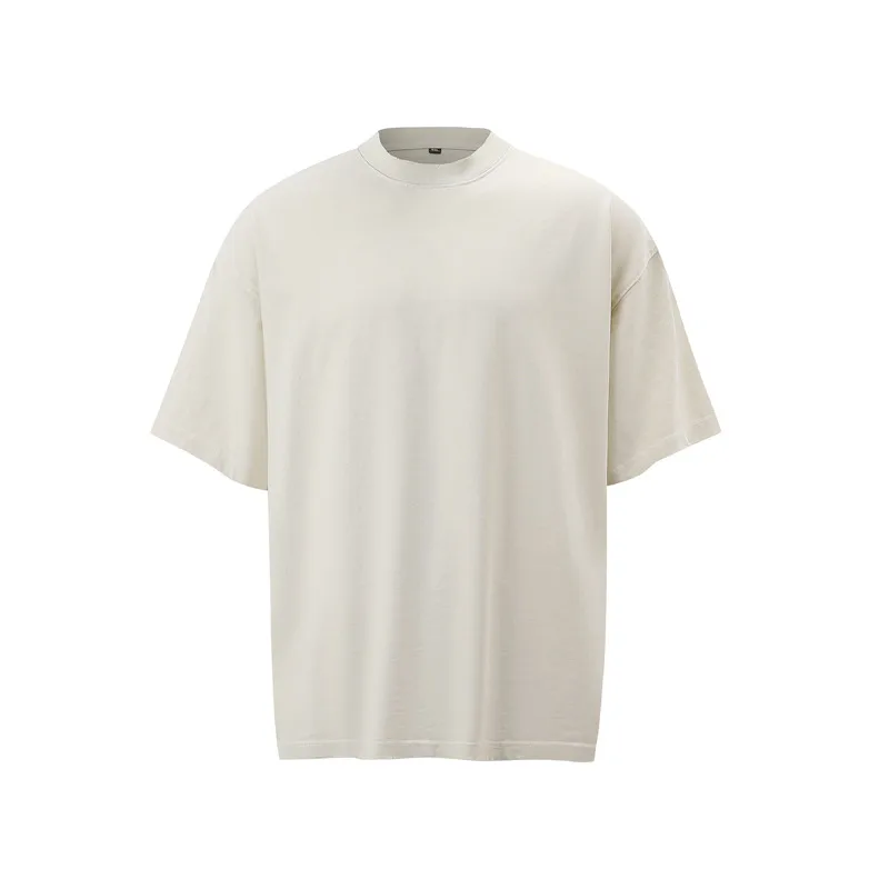 Jiayiku Men's Summer Short-Sleeved Men's American Street Hip-Hop Trendy Brand Washed Tee Bottoming Shirt Loose T-Shirt Short-Sleeved display picture 7