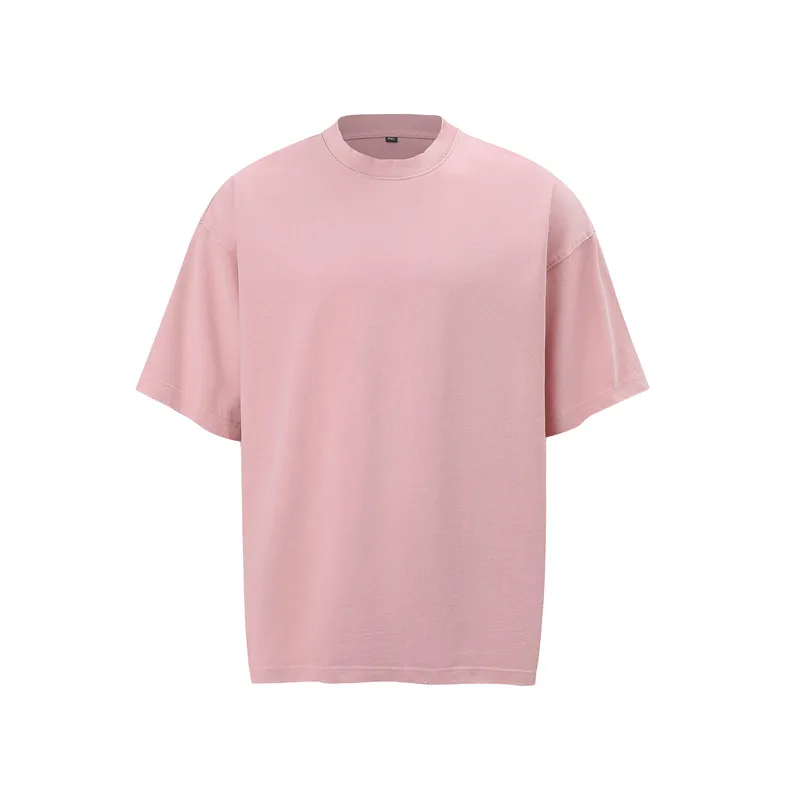 Jiayiku Men's Summer Short-Sleeved Men's American Street Hip-Hop Trendy Brand Washed Tee Bottoming Shirt Loose T-Shirt Short-Sleeved display picture 11