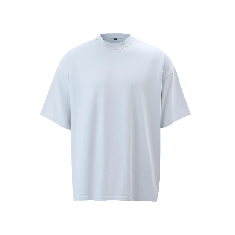 Jiayiku Men's Summer Short-Sleeved Men's American Street Hip-Hop Trendy Brand Washed Tee Bottoming Shirt Loose T-Shirt Short-Sleeved display picture 19