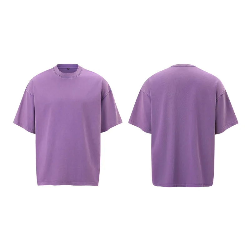 Jiayiku Men's Summer Short-Sleeved Men's American Street Hip-Hop Trendy Brand Washed Tee Bottoming Shirt Loose T-Shirt Short-Sleeved display picture 22